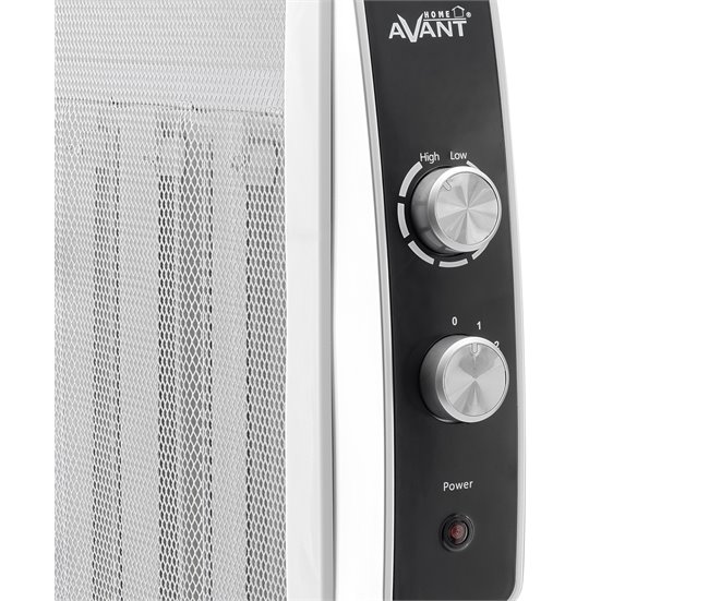 AV7577WHITE - Radiador calefactor de mica 2000w Aluminio