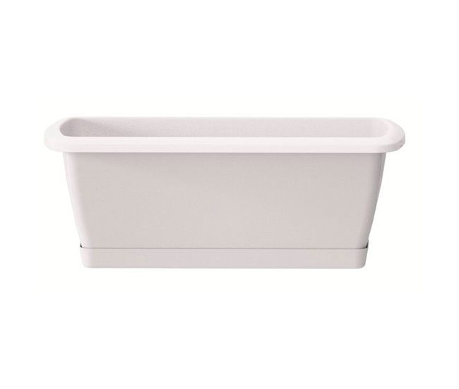 Jardinera Respana con soporte de plastico Blanco