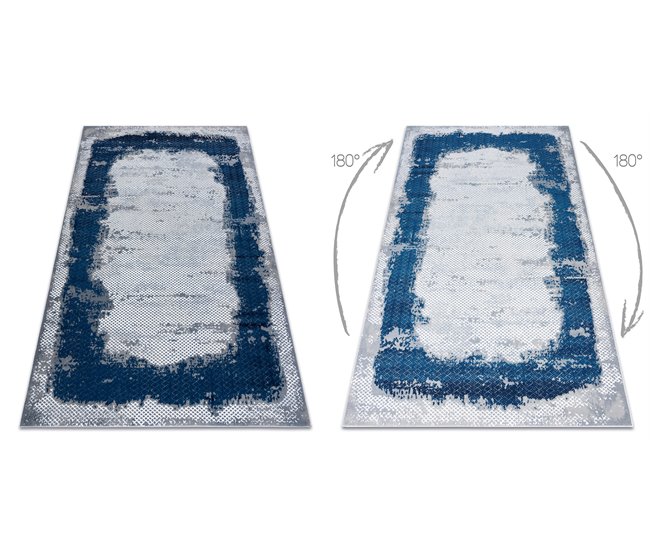 Alfombra CORE A004 Marco, sombreado 140x190 Azul