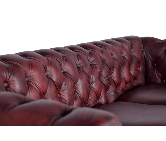 SILLON CHESTER 3 PLAZAS  .Giner y Colomer Marron