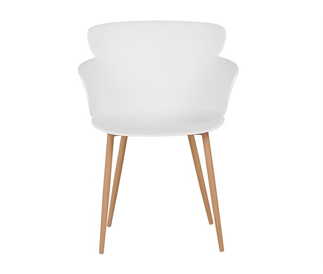 Beliani Silla de comedor SUMKLEY Blanco