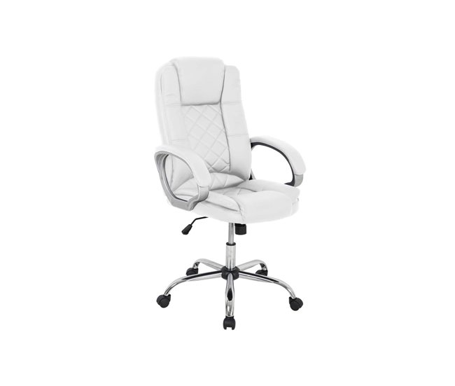 Sillón giratorio Inmaculada en polipiel Blanco