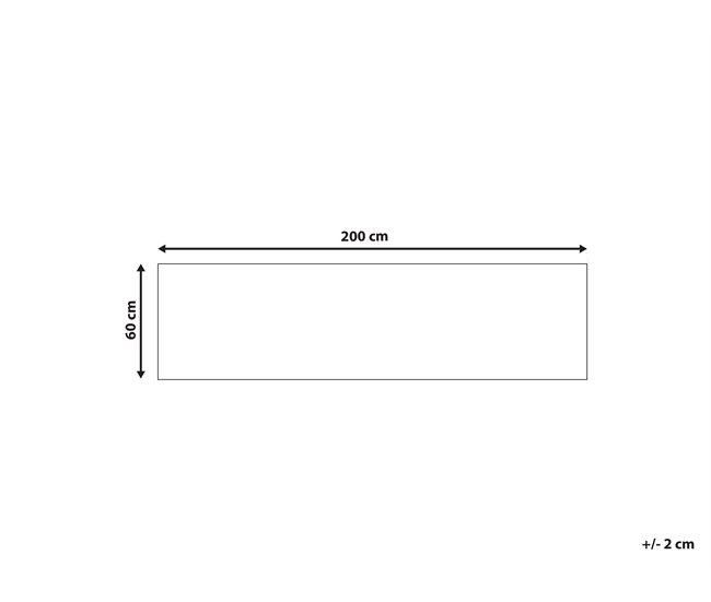 Beliani De pelo corto GEDIZ 60x200 Azul