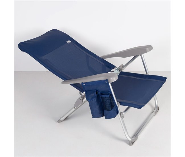 Aktive Pack 2 sillas de playa multiposición Slim Azul