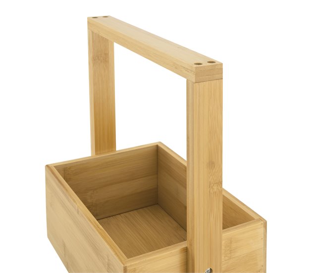 Estantería de bambú con 4 estantes Bardu Natural