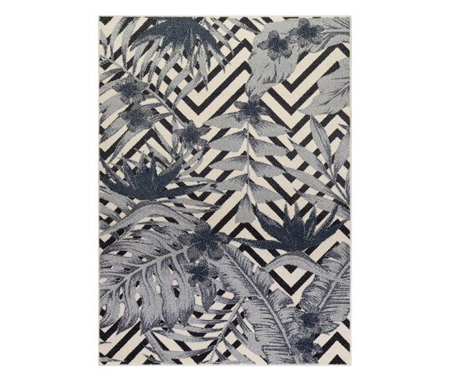 Alfombra HEOS 78540 Hojas Selva 190x270 Gris Oscuro