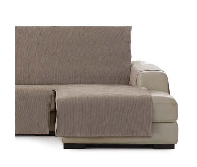 Vipalia Protector Cubre Sofá Chaise Longue Liso Modelo Chenilla Arena