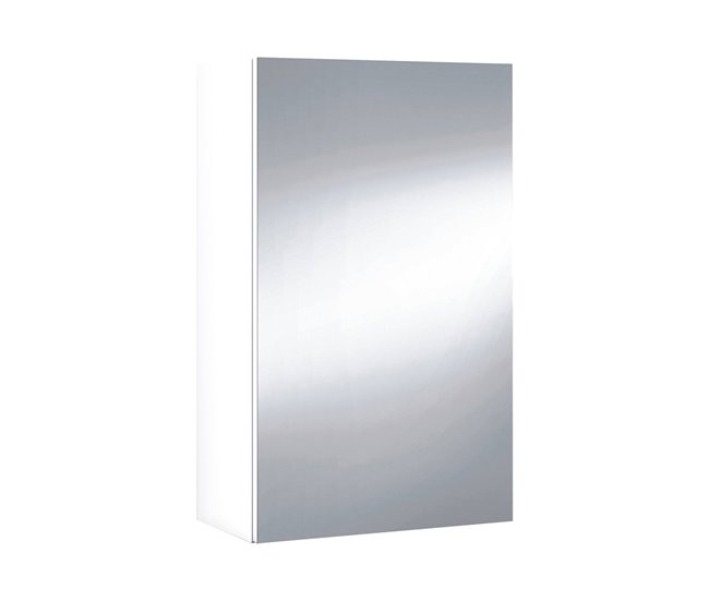 Armario mural efecto madera 40 Blanco Brillo