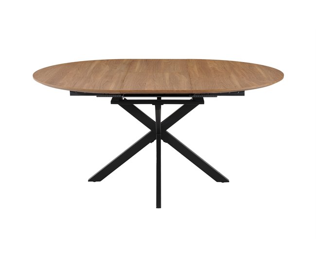 Mesa de comedor extensible redonda CINTHYA Marron