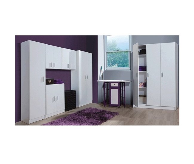 Armario multiusos colgante Blanco