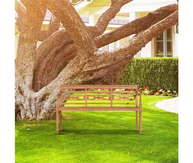 Banco para el jardín Maryland de teca 150x54 Marron