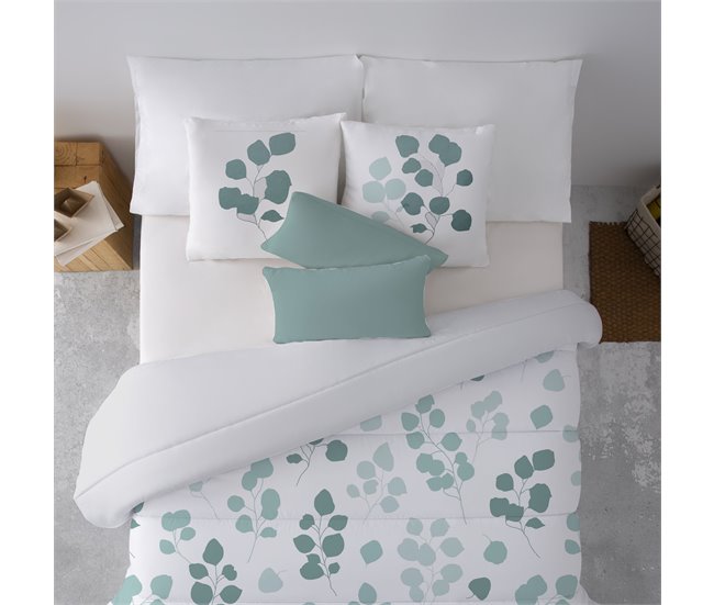 Pack 2 fundas de cojín deco EUCALIPTO Verde