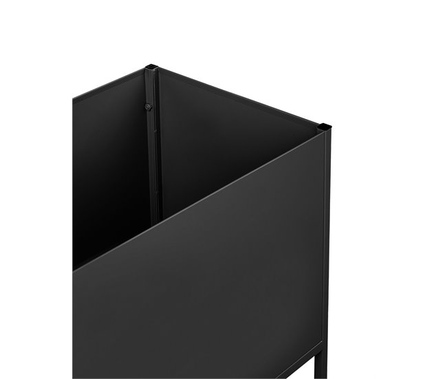 Beliani Maceta con patas TAPIEN Negro