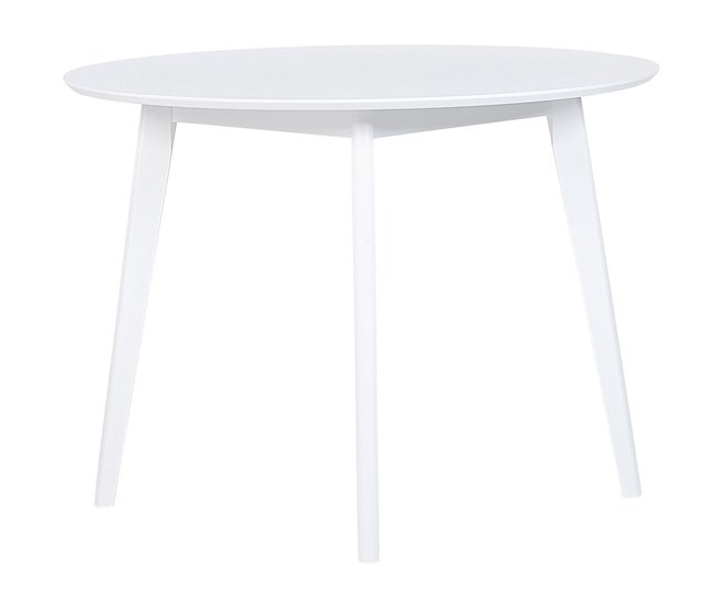 Beliani Conjunto de comedor ROXBY Blanco