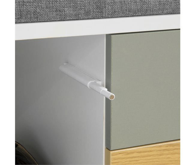 Banco Zapatero con 2 cajones y 1 Puerta FSR92-W SoBuy Blanco