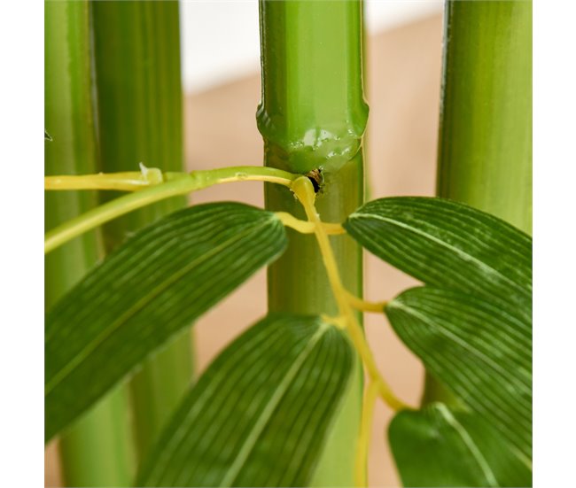 Bambú Artificial PE HOMCOM, hogar - decoración hogareña Verde