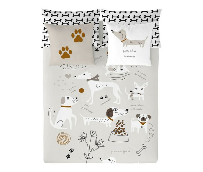 Conforama Funda Nórdica Panzup Dogs Cama de 180/190 (260 x 220 cm)