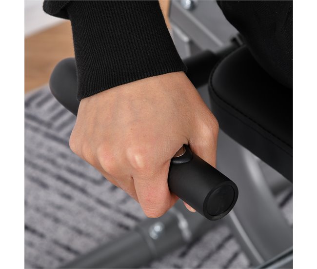 Bicicleta Estática Acero, ABS HOMCOM, deportes y ocio - fitness Gris