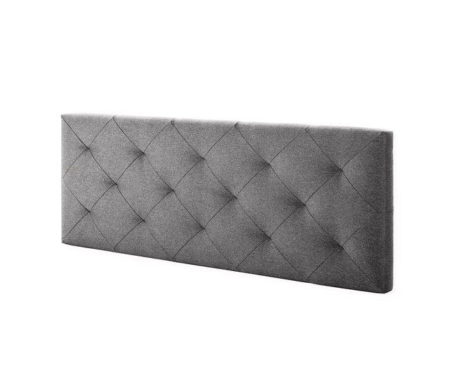 Cabecero tapizado Milan Gris 140 Gris