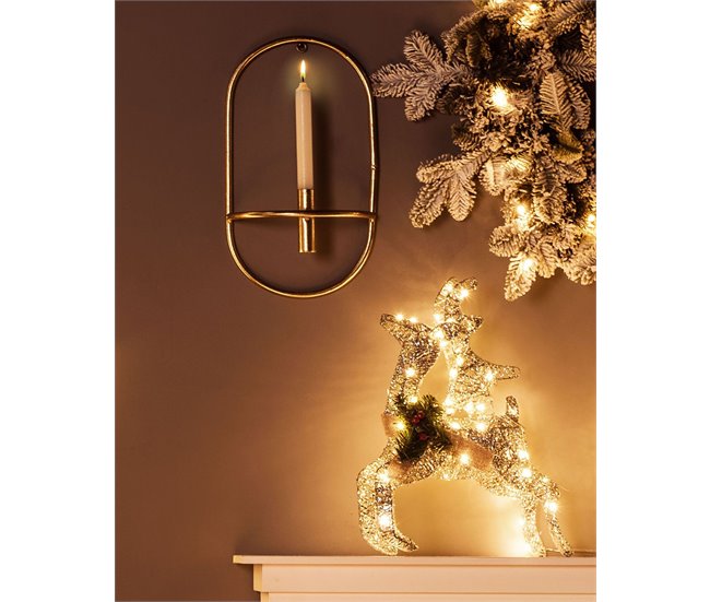 Beliani Candelero CAVIANA Dorado