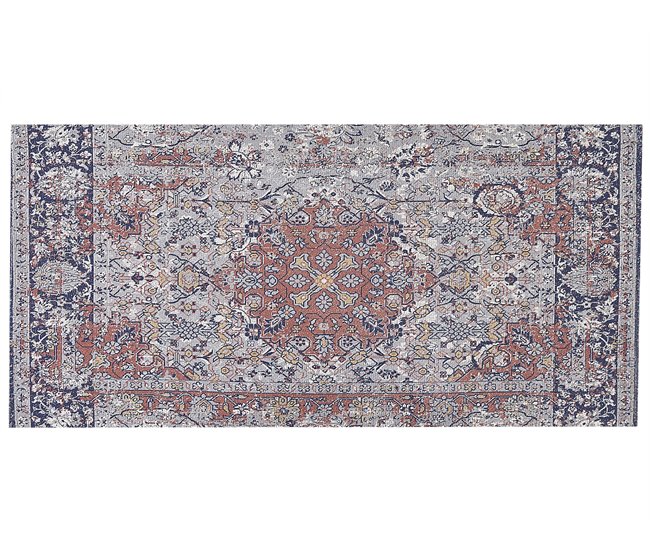 Beliani Alfombra de pelo corto KORGAN 80x150 Multicolor