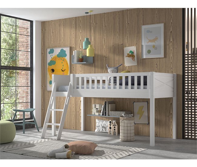CAMA ALTA SCOTT Blanco