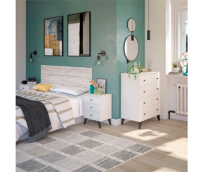 Dormitorio Iconic 4C Blanco/ Negro