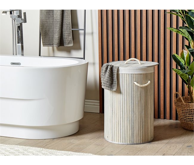 Beliani Cestas para la ropa SANNAR Gris