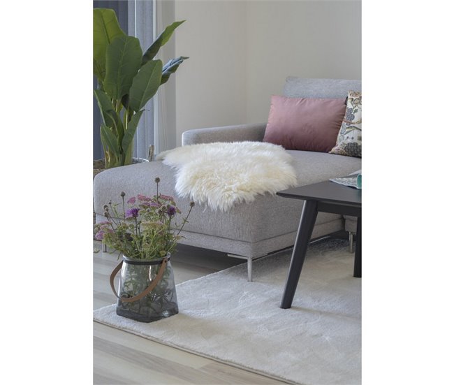 Alfombra Asimétrica Lambskin Blanco