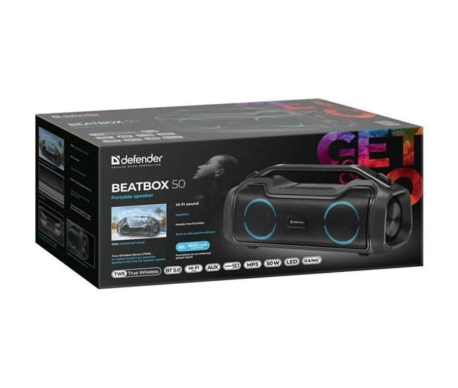 Altavoz Bluetooth Portátil BeatBox 50 Negro