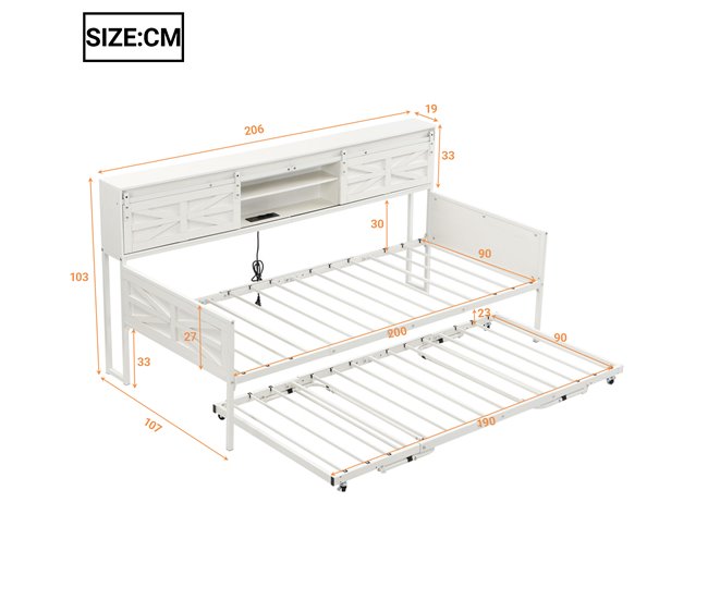 Camas nido 107x206 Blanco