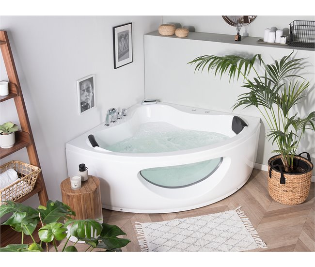 Beliani Bañera de interior TOCOA 138x190 Blanco