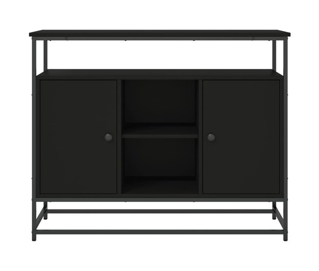 Aparador buffet cómoda armario mueble organizador cocina salón salón Negro