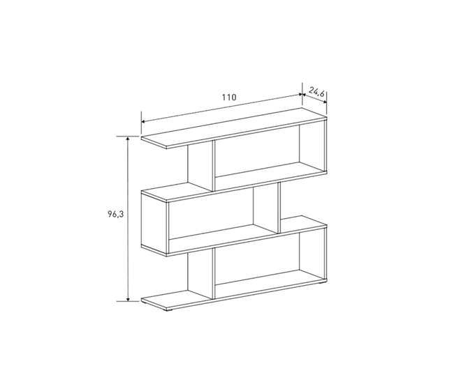 Estantería New Aura  niveles 110 Beige