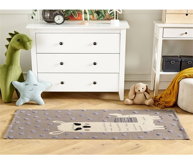 Beliani De pelo corto LUBUK Gris Oscuro