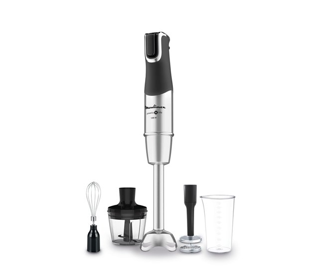 Batidora de Mano Multifunción con Accesorios Powelix Life Negro