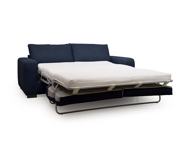 Sofá cama SWEET 3 plazas con apertura italiana Azul