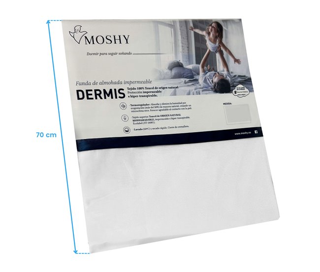 Funda Almohada Dermis Transpirable Impermeable Poliuretano 