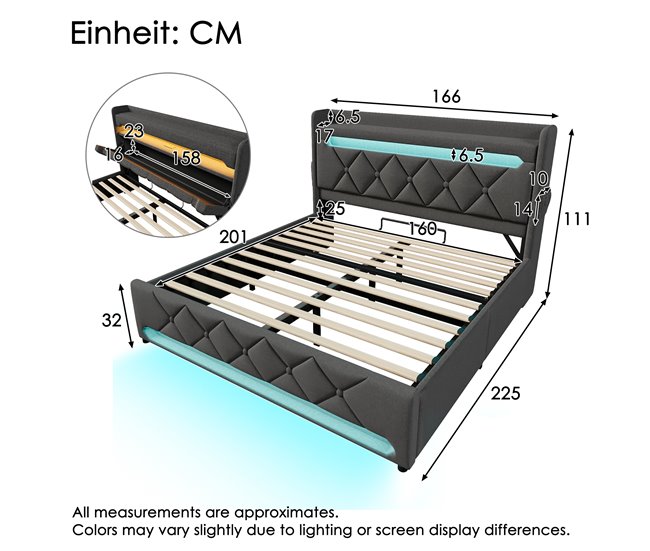 Canapés abatibles Gris