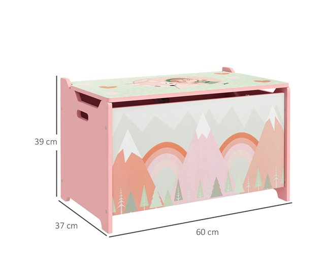 Cajas de Almacenamiento MDF ZONEKIZ 37 Rosa