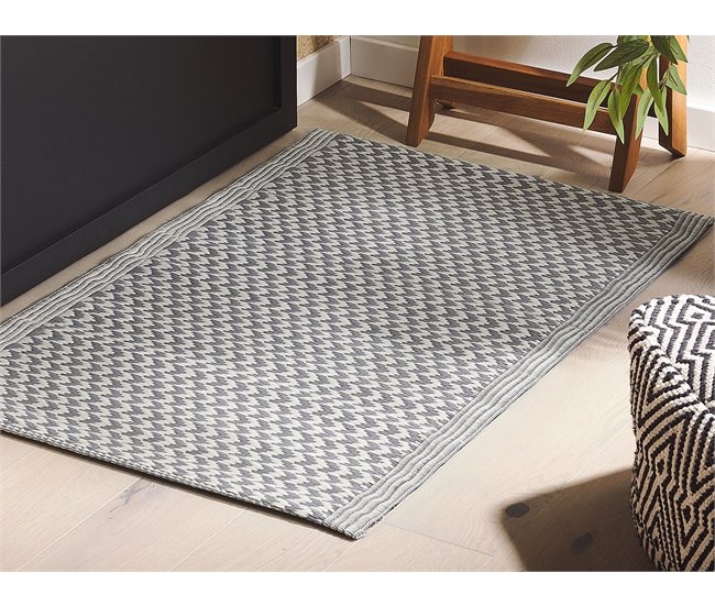 Beliani Alfombra de exterior MANGO 60x90 Azul Marino