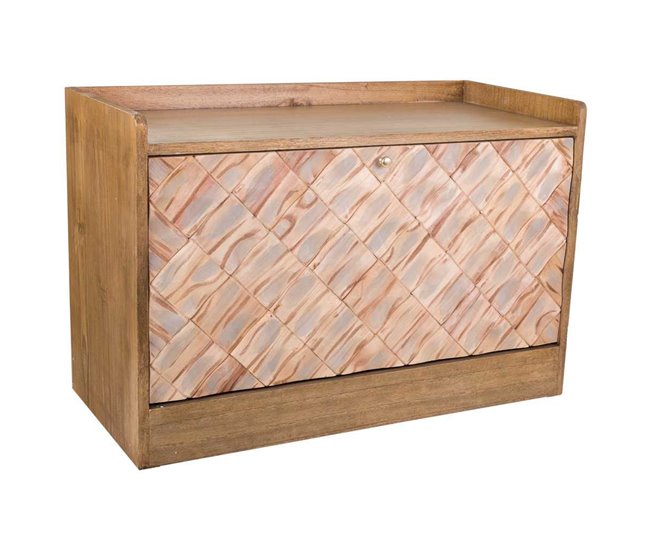 Banqueta Zapatero de madera Natural