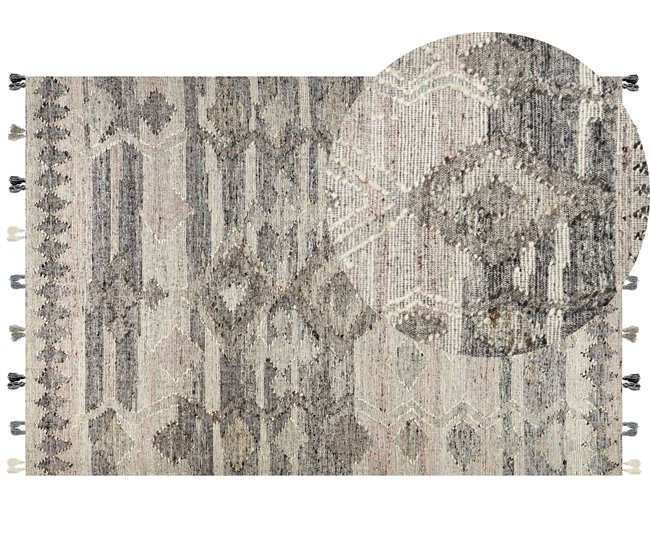Beliani Alfombra de pelo corto ARATASHEN 200x300 Gris
