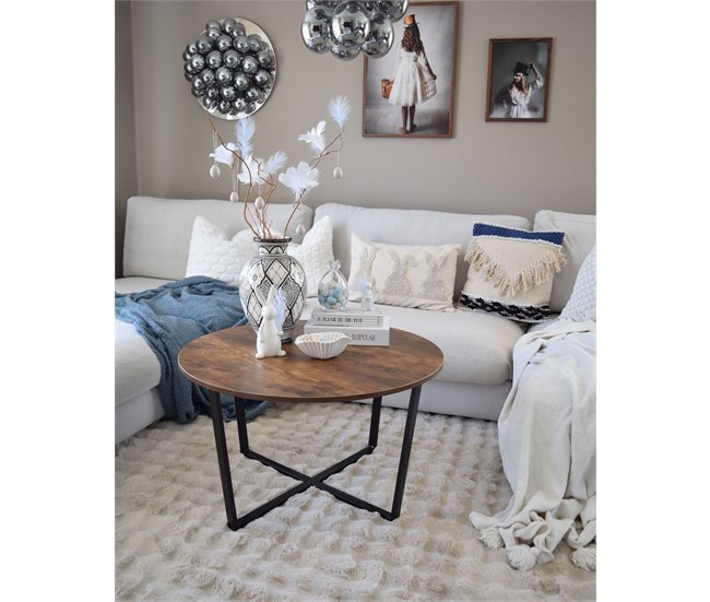 Beliani Cojín decorativo SOFCA Crema