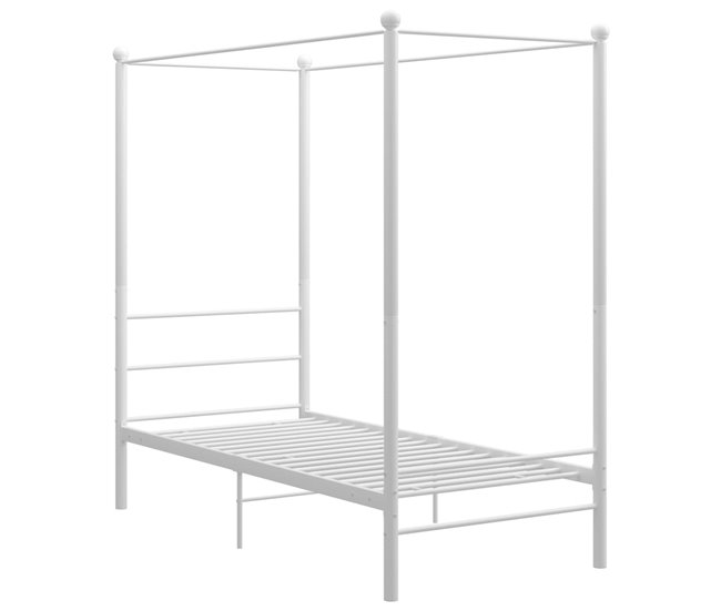 Estructura de cama con dosel metal 