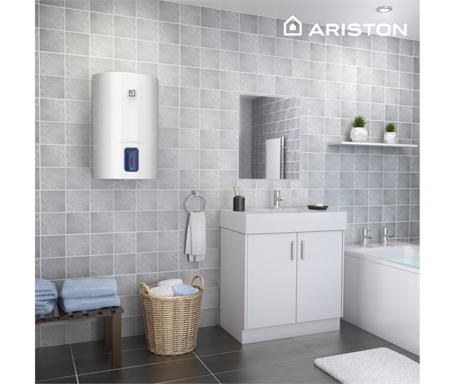 Termo eléctrico, Ariston, Lydos R 80 litros, Vertical Blanco Brillo