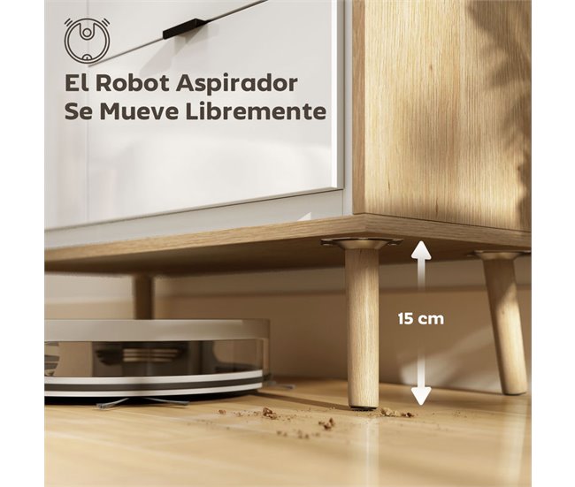 Aparador Melamina de Madera, MDF HOMCOM Blanco