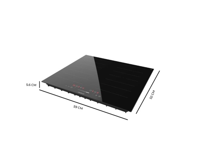 Cecotec Placa de inducción Bolero Squad I 4001 Flex Negro