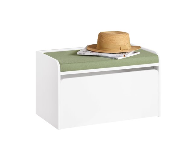 Organizador de Juguetes Banco para niño SoBuy KMB80-W Blanco