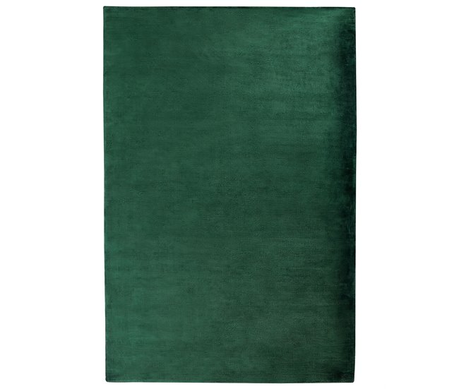 Beliani Alfombra de pelo corto GESI II 200x300 Verde Oscuro